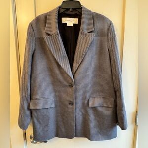 Treasure & Bond Black and Gray Checkered Blazer